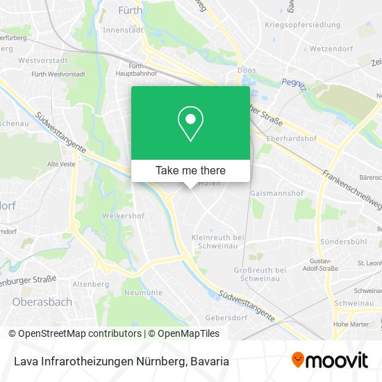 Lava Infrarotheizungen Nürnberg map