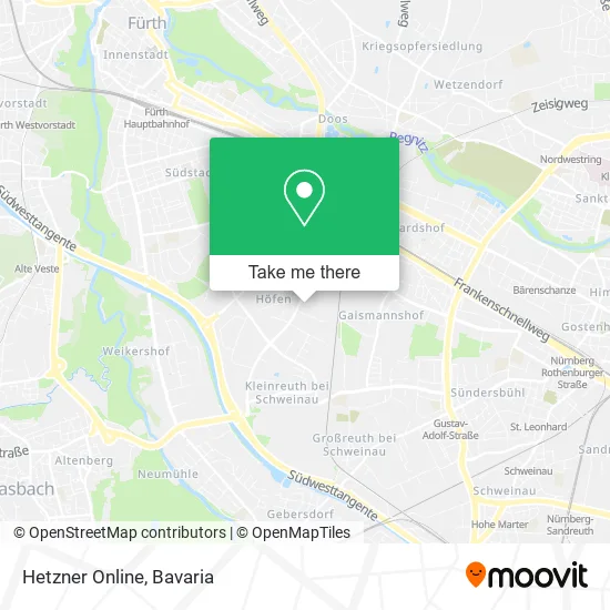 Карта Hetzner Online