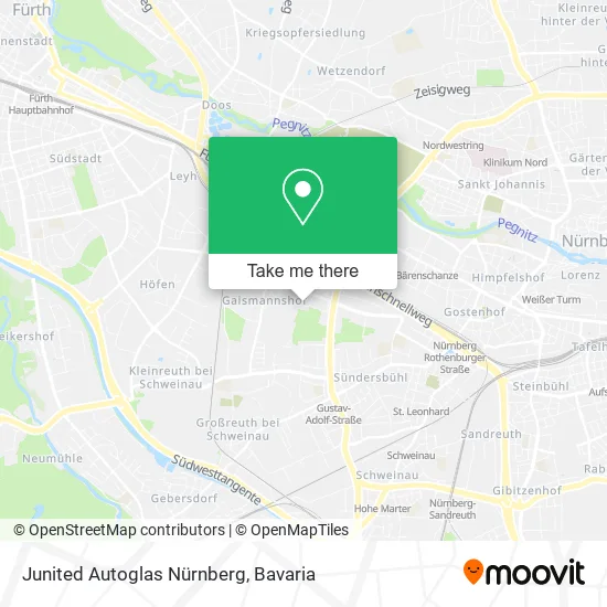 Карта Junited Autoglas Nürnberg