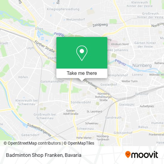 Badminton Shop Franken map