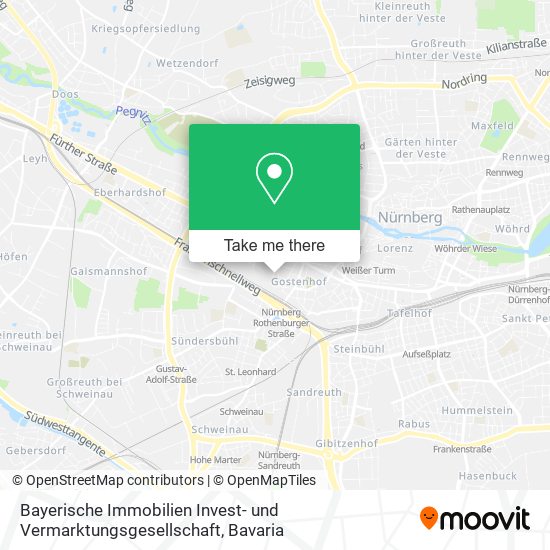 Bayerische Immobilien Invest- und Vermarktungsgesellschaft map
