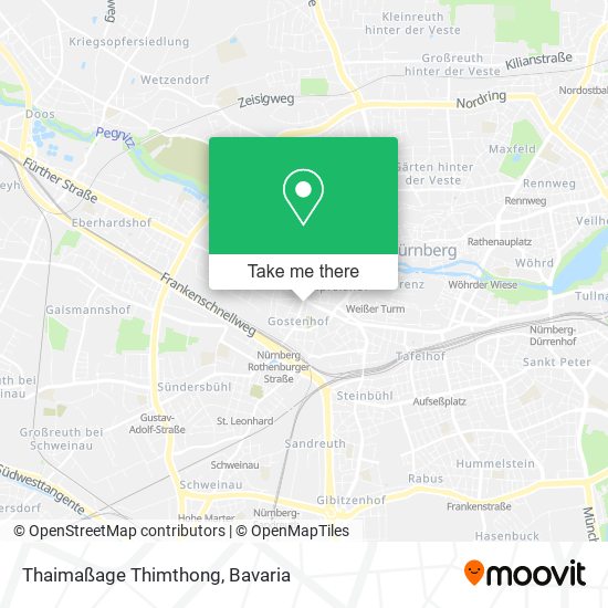 Thaimaßage Thimthong map
