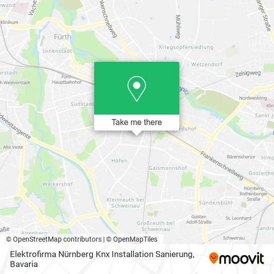 Карта Elektrofirma Nürnberg Knx Installation Sanierung