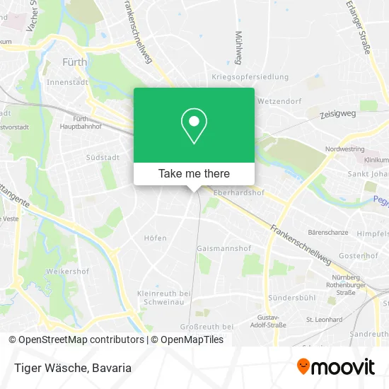 Tiger Wäsche map