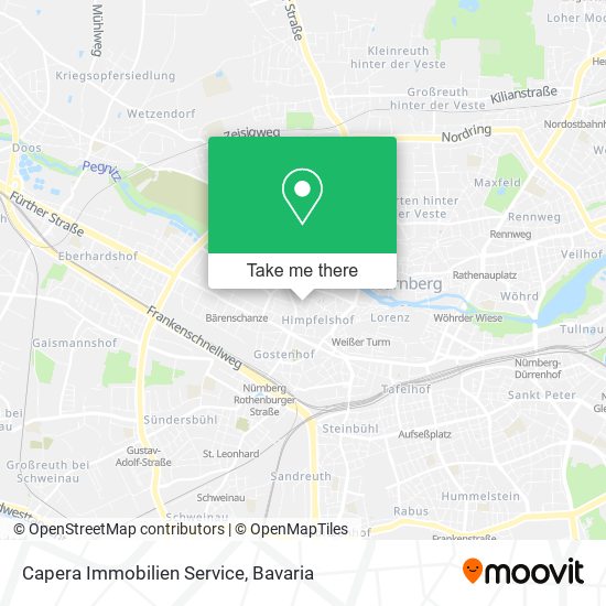 Capera Immobilien Service map