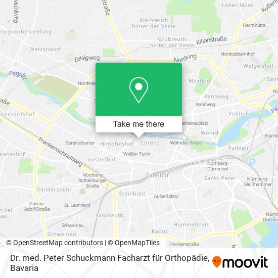 Dr. med. Peter Schuckmann Facharzt für Orthopädie map