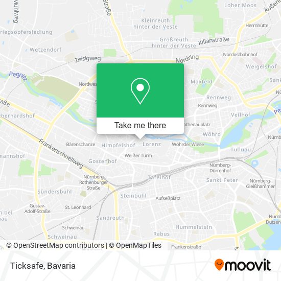 Ticksafe map