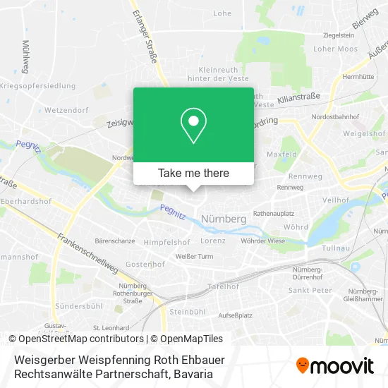 Карта Weisgerber Weispfenning Roth Ehbauer Rechtsanwälte Partnerschaft