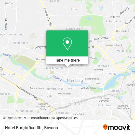 Hotel Burgbräustübl map