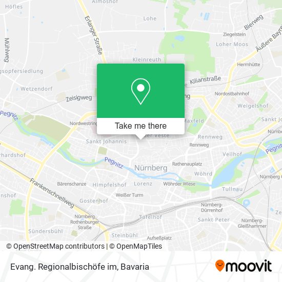 Evang. Regionalbischöfe im map