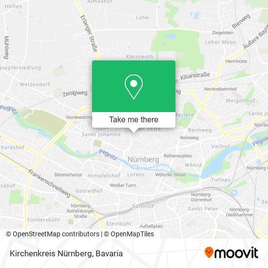 Kirchenkreis Nürnberg map
