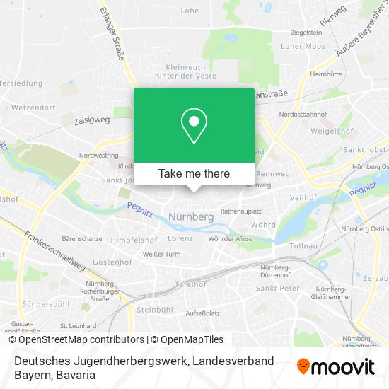 Deutsches Jugendherbergswerk, Landesverband Bayern map