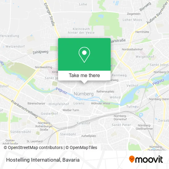 Карта Hostelling International