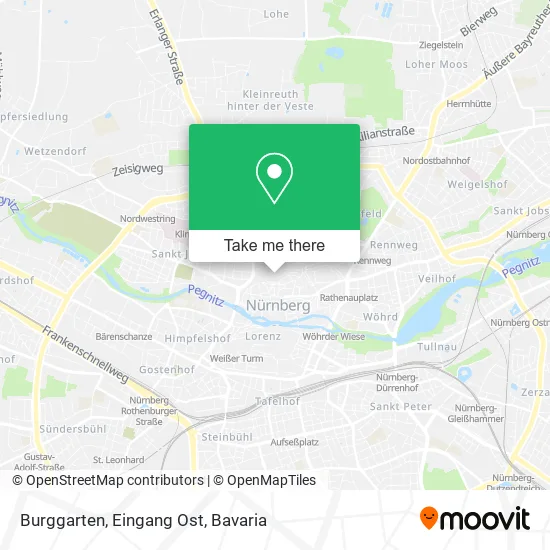 Карта Burggarten, Eingang Ost