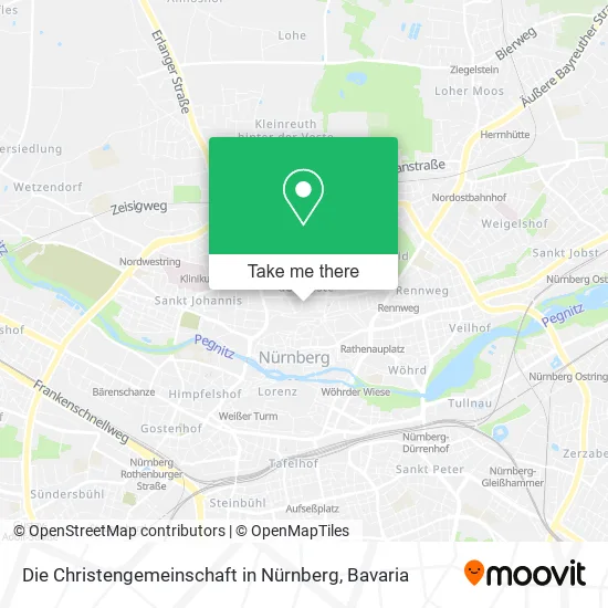 Карта Die Christengemeinschaft in Nürnberg