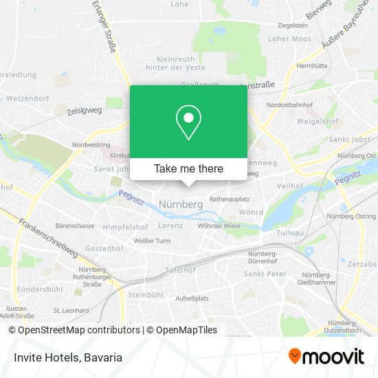 Invite Hotels map