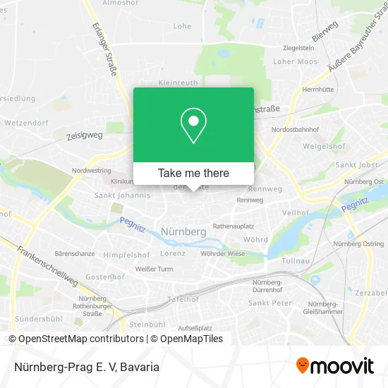 Карта Nürnberg-Prag E. V