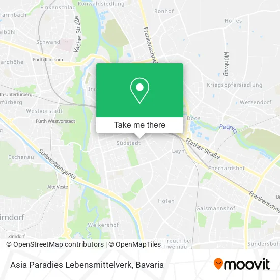 Карта Asia Paradies Lebensmittelverk