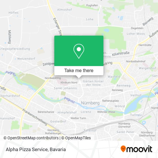 Карта Alpha Pizza Service