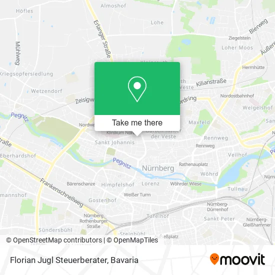 Карта Florian Jugl Steuerberater