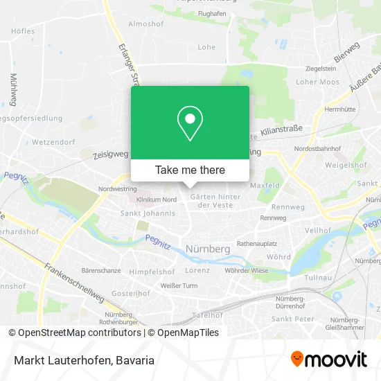 Карта Markt Lauterhofen