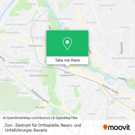 Zon - Zentrum für Orthopädie, Neuro- und Unfallchirurgie map