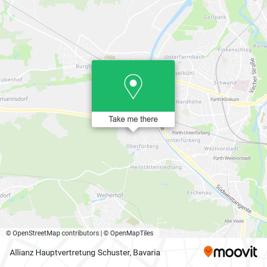 Allianz Hauptvertretung Schuster map