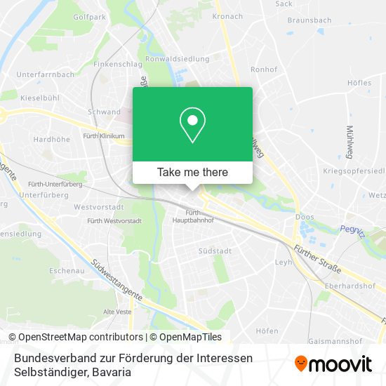 Bundesverband zur Förderung der Interessen Selbständiger map