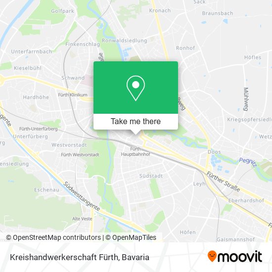 Kreishandwerkerschaft Fürth map
