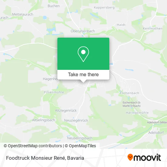 Foodtruck Monsieur René map