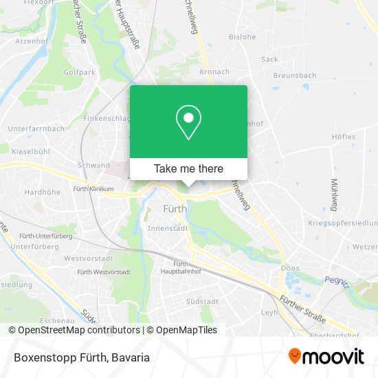 Boxenstopp Fürth map
