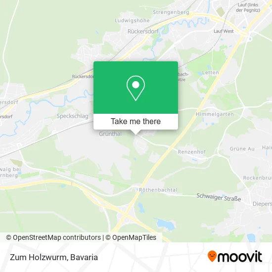 Карта Zum Holzwurm