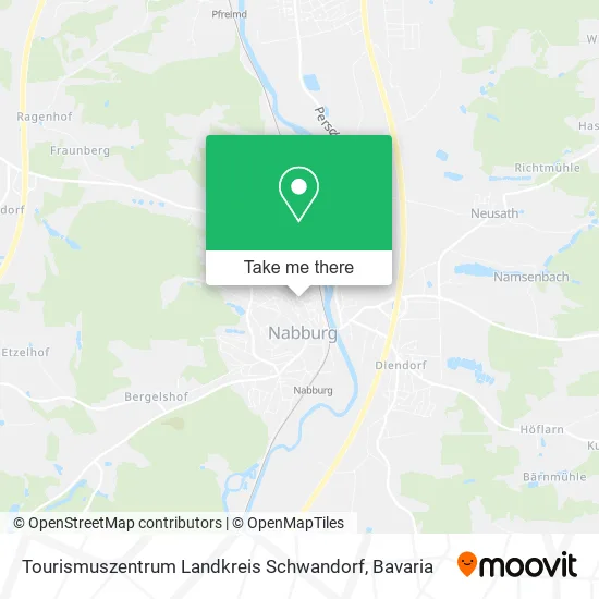 Карта Tourismuszentrum Landkreis Schwandorf