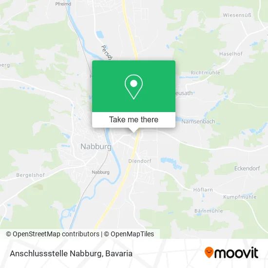 Карта Anschlussstelle Nabburg