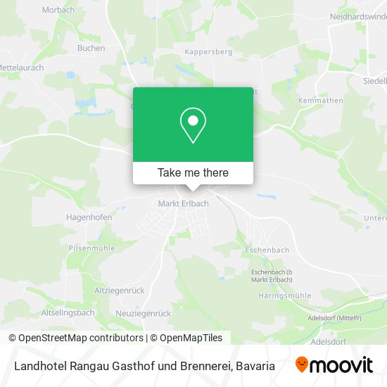 Landhotel Rangau Gasthof und Brennerei map