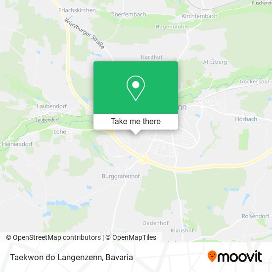 Taekwon do Langenzenn map