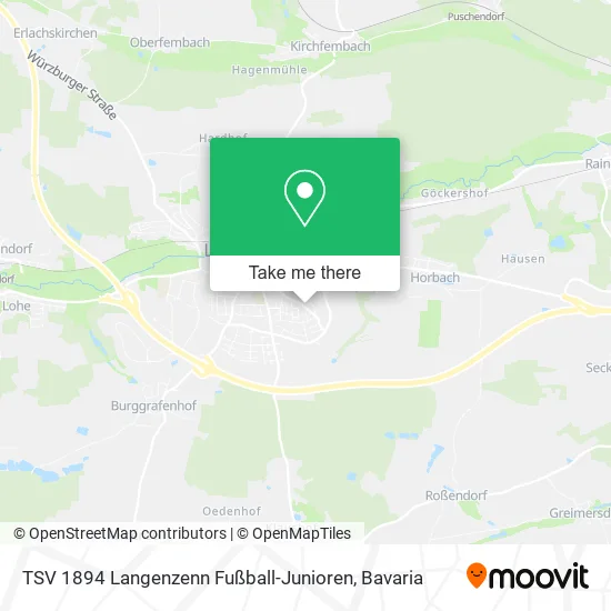 Карта TSV 1894 Langenzenn Fußball-Junioren