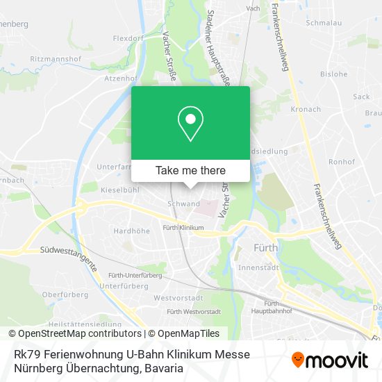 Rk79 Ferienwohnung U-Bahn Klinikum Messe Nürnberg Übernachtung map