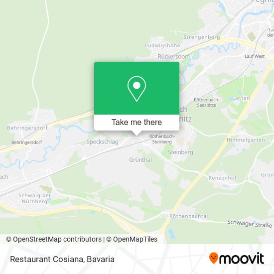 Restaurant Cosiana map