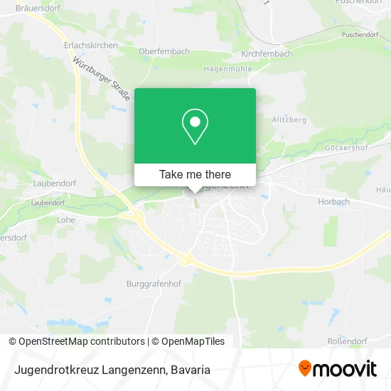Карта Jugendrotkreuz Langenzenn