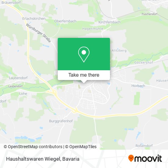 Haushaltswaren Wiegel map