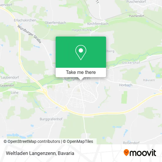 Карта Weltladen Langenzenn