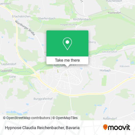 Hypnose Claudia Reichenbacher map