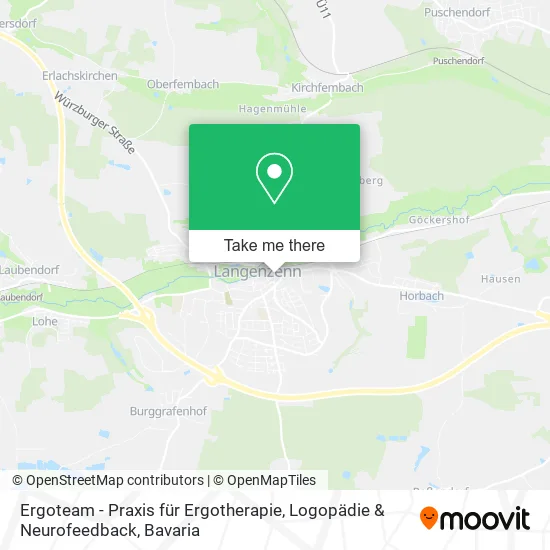 Карта Ergoteam - Praxis für Ergotherapie, Logopädie & Neurofeedback