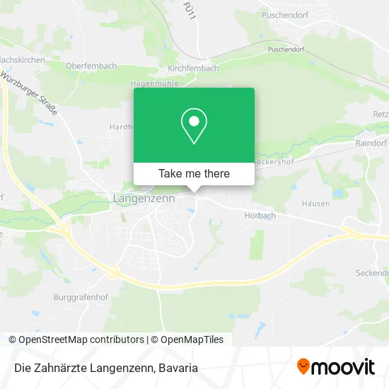 Карта Die Zahnärzte Langenzenn