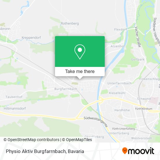 Physio Aktiv Burgfarrnbach map