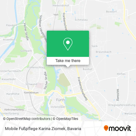 Карта Mobile Fußpflege Karina Ziomek