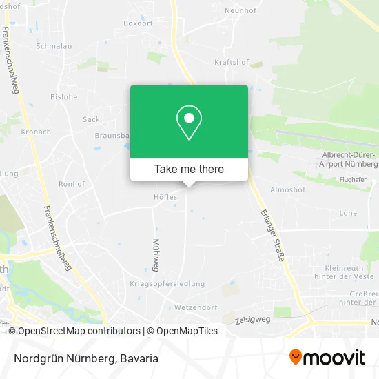 Карта Nordgrün Nürnberg