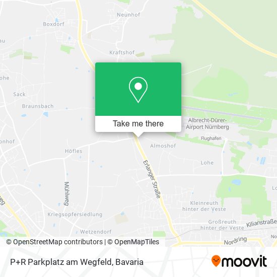 P+R Parkplatz am Wegfeld map