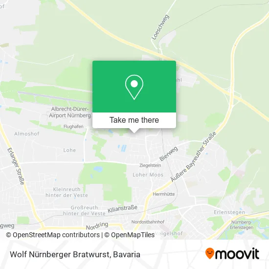 Карта Wolf Nürnberger Bratwurst